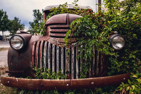 Old rusty car
