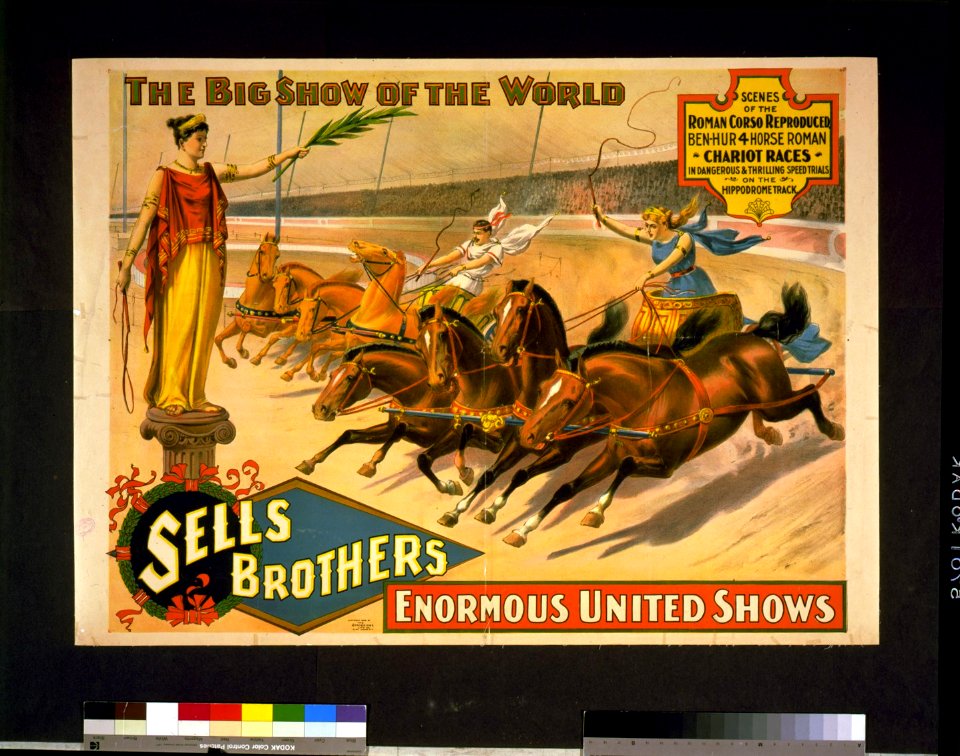 The big show of the world-Sells Brothers enormous united shows-Scenes of the Roman corso reproduced ... LCCN97502656
