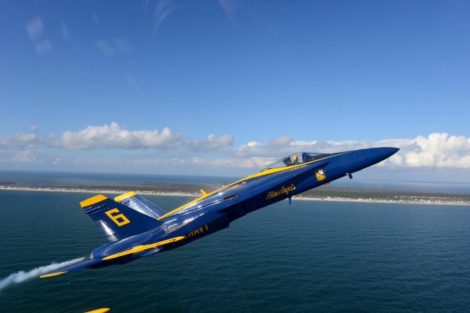 The Blue Angels practice for an air show. (8263436605)