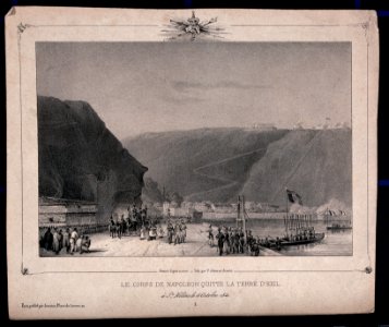 The body of Napoleon Bonaparte is transported from the island St. Helena in 1840