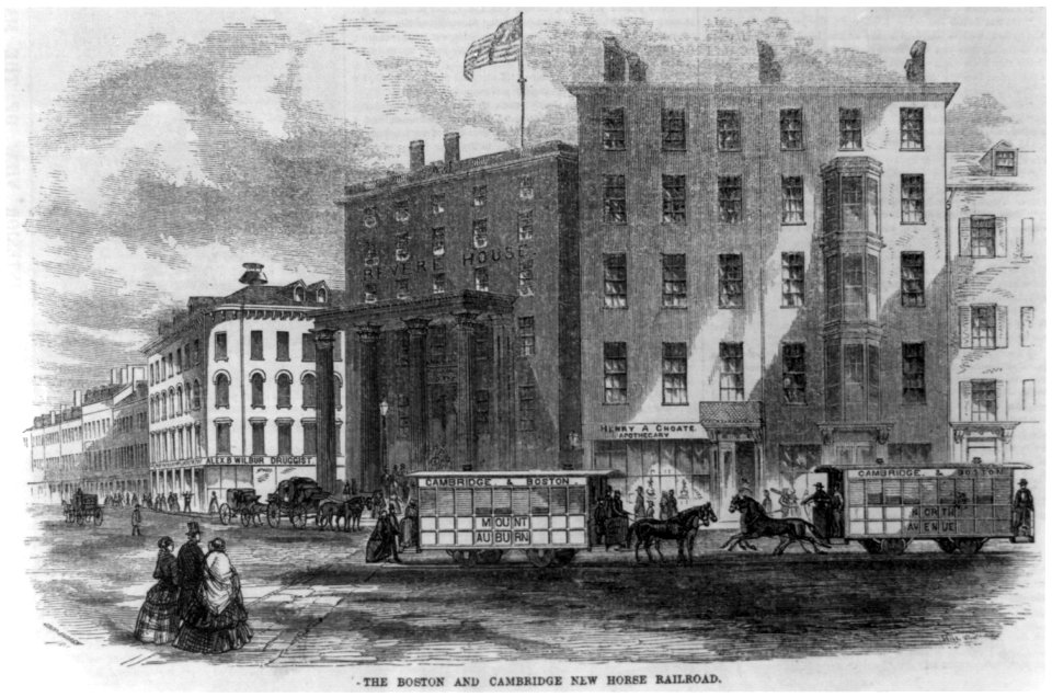 The Boston and Cambridge new horse railroad - . LCCN2006679230