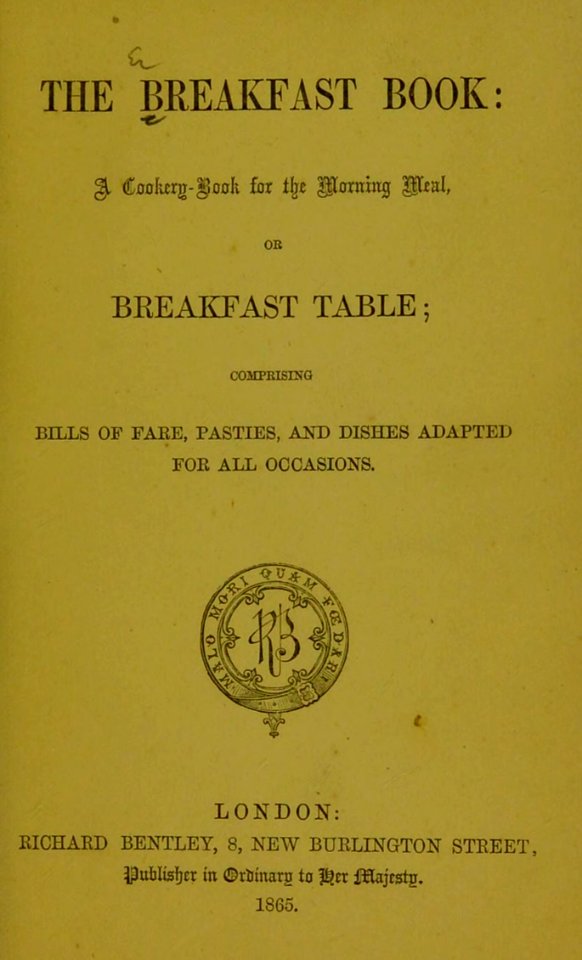 The Breakfast Book (1865) Title page