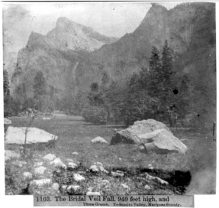 The Bridal Veil Fall, 940 feet high, and 3 Graces, Yosemite Valley LCCN2002717190