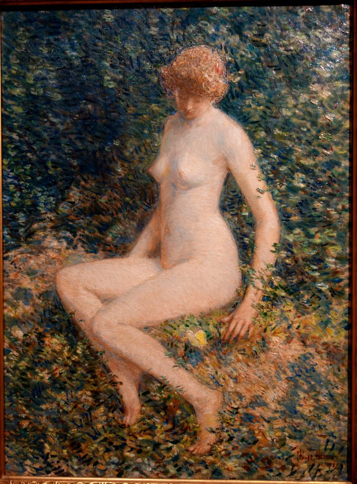 The Butterfly by Childe Hassam, 1902, oil on canvas - Huntington Museum of Art - DSC05152