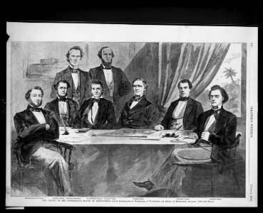 The cabinet of the Confederate States at Montgomery - from photographs by Whitehurst, of Washington, and Hinton, of Montgomery, Alabama. LCCN2002735895