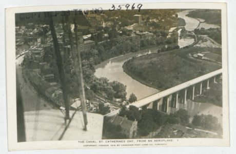 The Canal, St Catherines, Ontario from the Air (HS85-10-35969) original