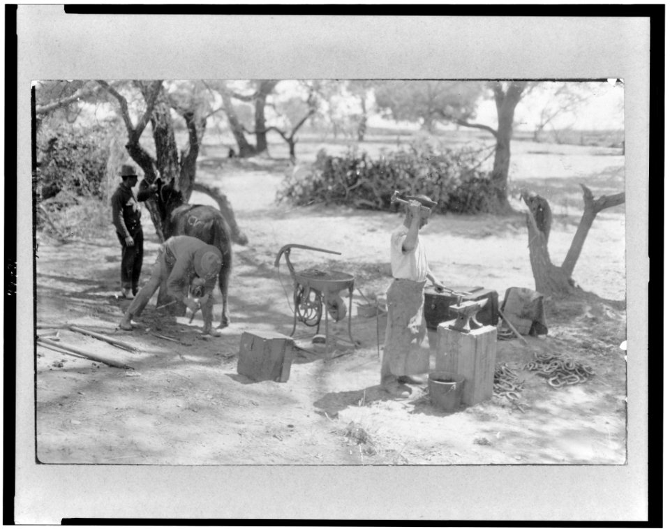 The camp blacksmith at Casas Grandes, Mexico LCCN95508689
