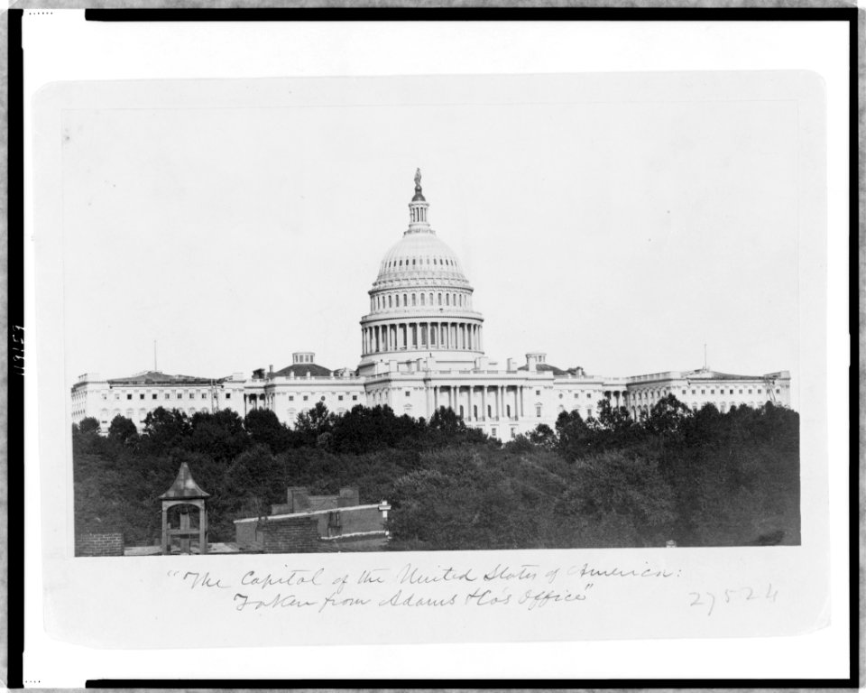 The Capitol of the United States of America- taken from Adams & Co's Office LCCN97517392