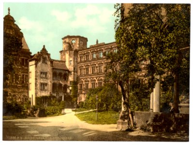The Castle Yard, Heidelberg, Baden, Germany-LCCN2002713586