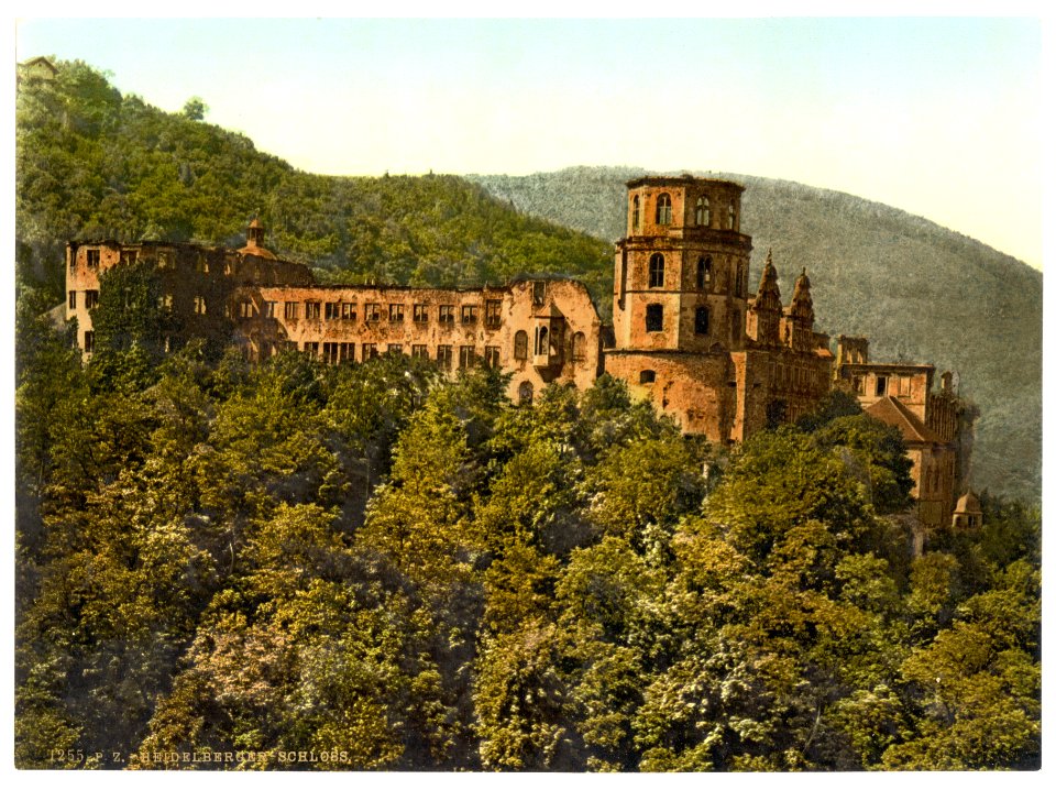 The Castle, seen from the Terrace, Heidelberg, Baden, Germany-LCCN2002713585