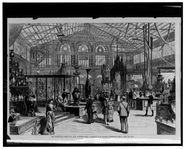 The Centennial - West end, main building - from a photograph by the Centennial Photographic Company. LCCN00652765