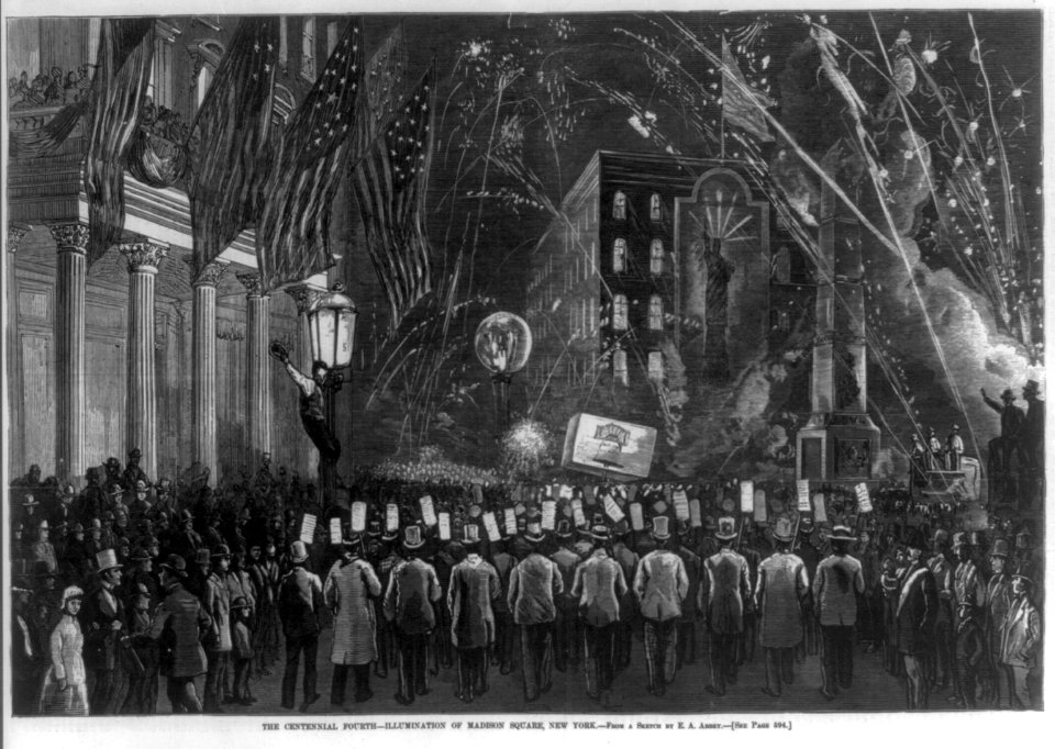The Centennial Fourth - illumination of Madison Square, New York LCCN2006678497