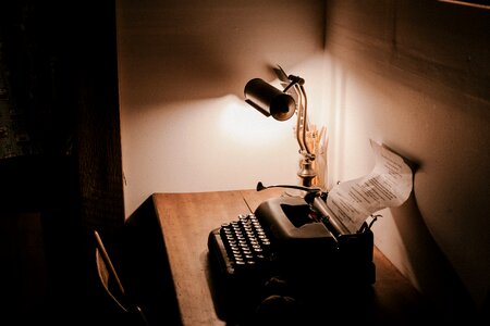 Table chair lamp photo