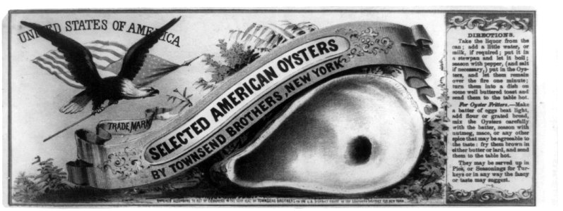 Selected American Oysters by Townsend Brothers, New York LCCN2001701489