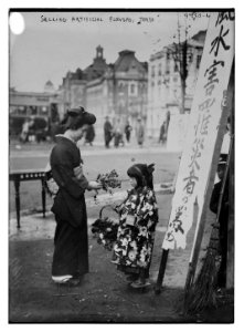 Selling artificial flowers, Tokyo LCCN2014705991