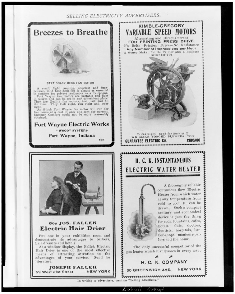 Selling electricity advertisers LCCN2006691782