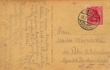 Sellin (Rügen), Mecklenburg-Vorpommern - Villen am Walde (back) (Zeno Ansichtskarten)