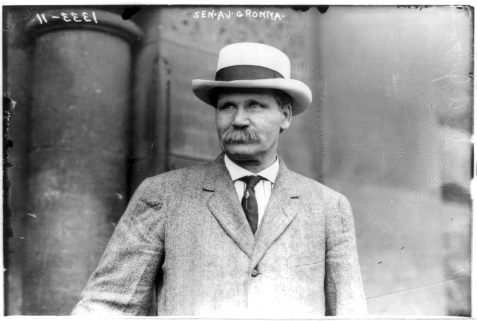 Sen. A.J. Gronna, Minister to Denmark, half-length portrait, facing left) - photo by Bain News Service, New York LCCN90708179