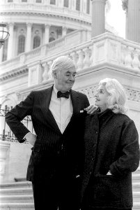 Sen. Daniel Patrick Moynihan (D-NY) with Liz, his wife