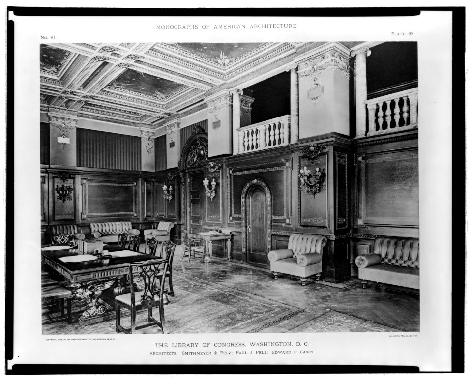Senate Reading Room, Thomas Jefferson Building, Library of Congress, Washington, D.C. LCCN2006688614