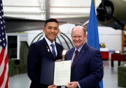 Senator Coons surprises Delaware students with service academy nominations (49230488348) photo