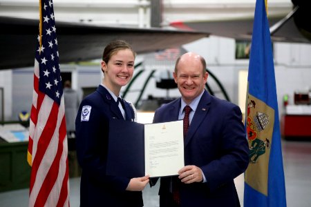 Senator Coons surprises Delaware students with service academy nominations (49230486888) photo