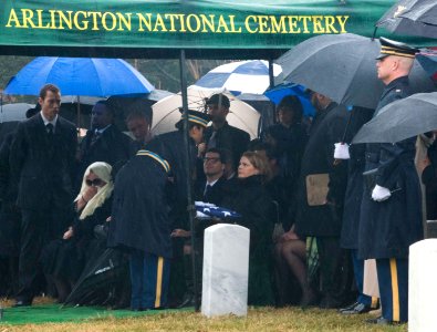 Senator Brooke funeral - flag presentation (16778407072)