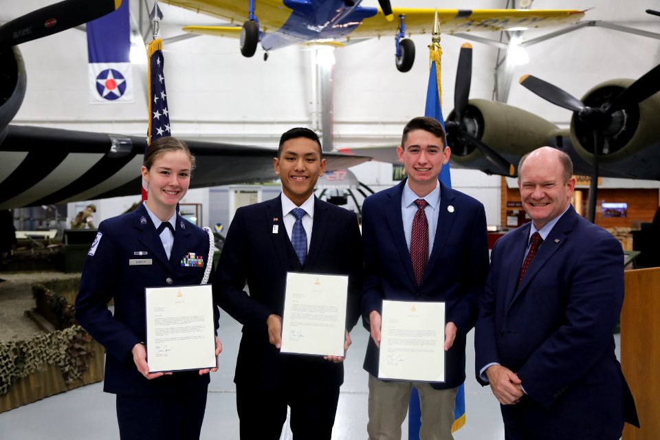 Senator Coons surprises Delaware students with service academy nominations (49231176637)