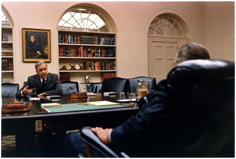 Senator Eugene McCarthy and President Lyndon B. Johnson - NARA - 192490