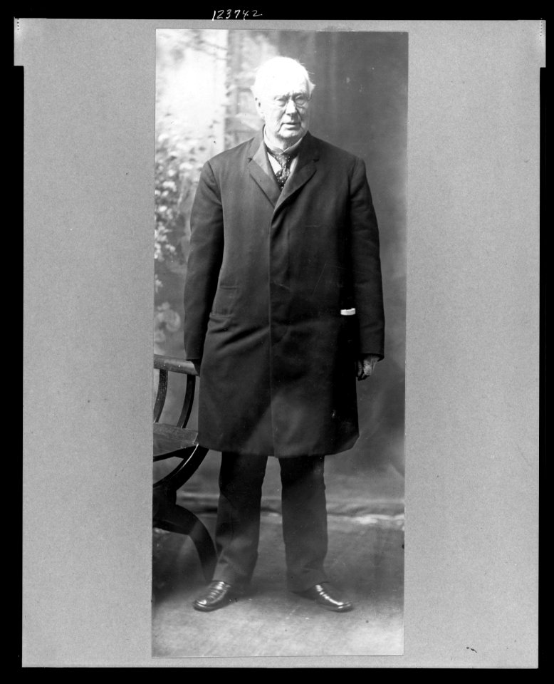Senator George Frisbie Hoar, full-length portrait, standing, facing slightly right LCCN99471547