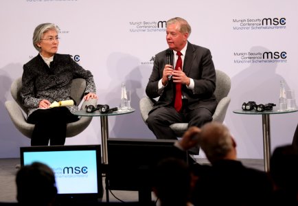 Senator Lindsey Graham takes part in the panel discussion Multilateralism in a Changing International Order (49556460878)