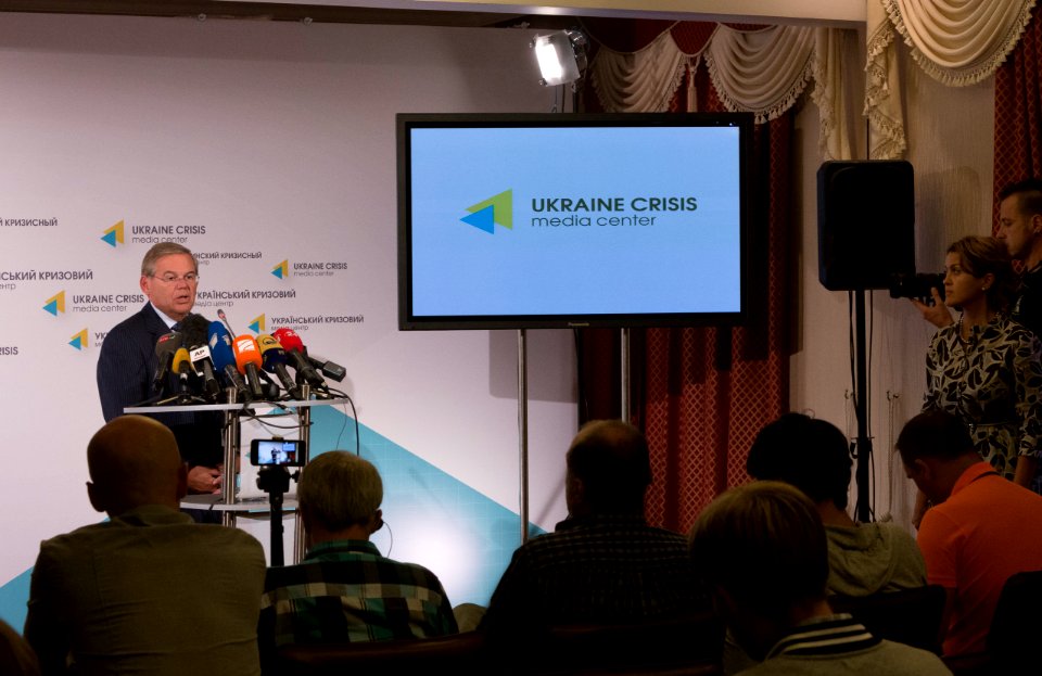 Senator Robert Menendez, CODEL, Kyiv, Ukraine, Sept. 1, 2014 (14929176979)