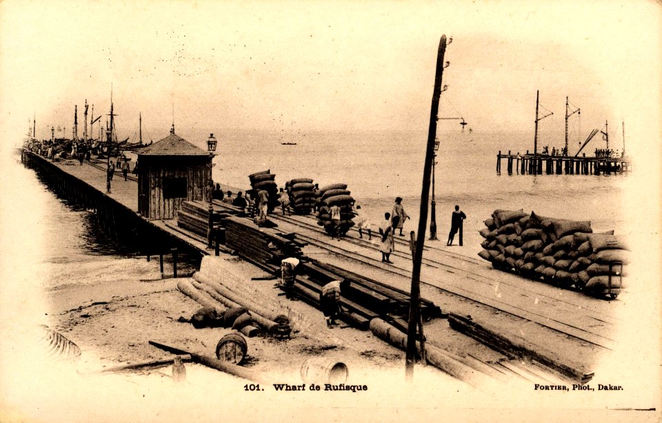 Senegal - Rufisque - Wharf de Rufisque (Fortier, Phot., Dakar)