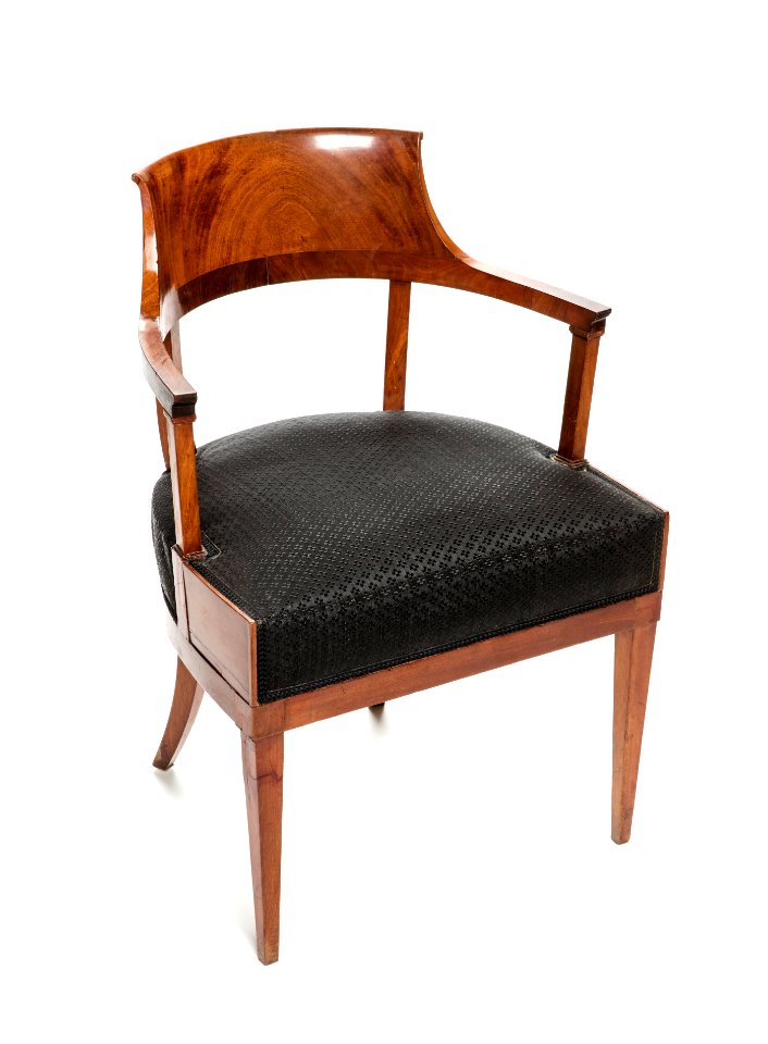Senempire länstol av mahogny, 1820-tal - Hallwylska museet - 108445