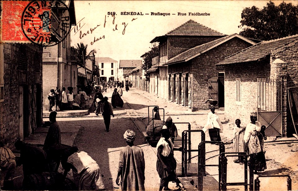 Senegal - Rufisque - Rue Faidherbe (September 1904)