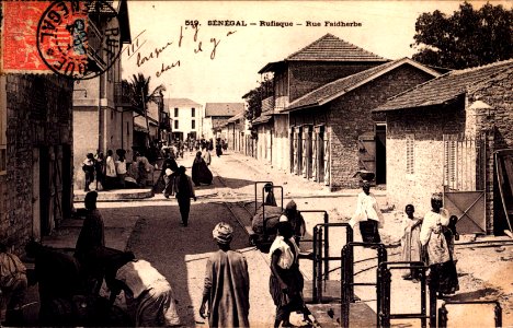 Senegal - Rufisque - Rue Faidherbe (September 1904)