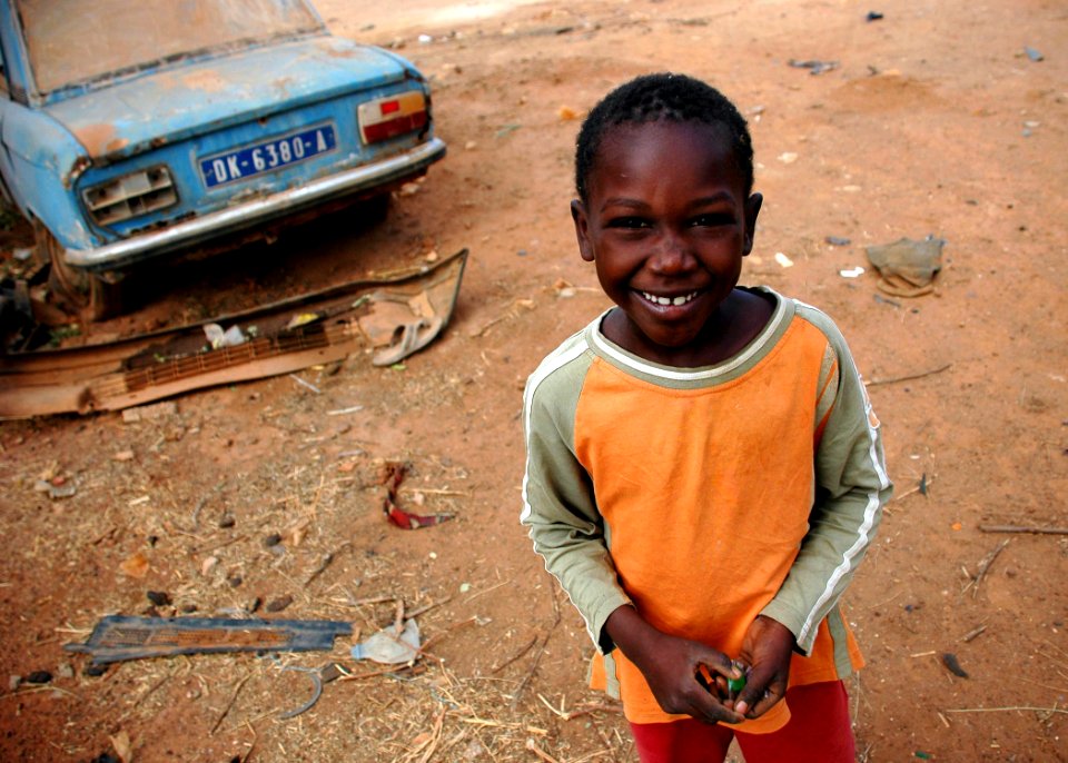 Senegalese boy smiling
