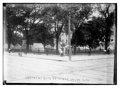 Sentry at gate of State House yard LCCN2014688561