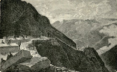 Seravezza cava di marmo bianco nel monte Altissimo