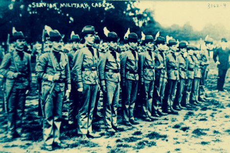 Serbian military cadets, WWI (29487971011) photo