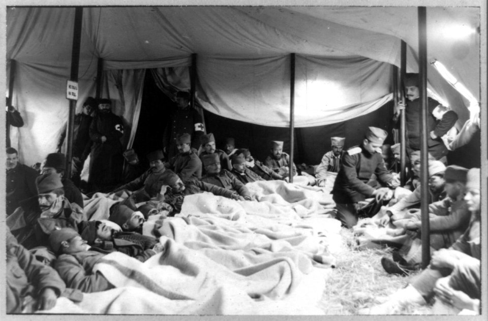 Serbian ambulance tent near Adrianople LCCN92519569