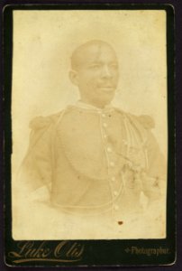 Sergeant in frock coat, Russian knot epaulette, aiguillette) - Luke Otis, photographer LCCN2010645135