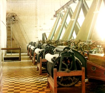 Sergei Prokudin-Gorskii, Cotton textile mill, probably in Tashkent, Russian Empire, ca. 1910 photo