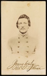 Sergeant Robert Taylor Knox of Co. B and Co. C, 30th Virginia Infantry Regiment in uniform) - Wm. Burke, photographer, Fredericksburg, Va LCCN2016651684