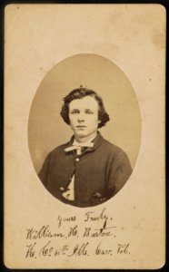 Sergeant William H. Burton of Co. K, 4th Illinois Cavalry Regiment in uniform) - Hughes & Lakin, photographers, Natchez, Miss LCCN2016651693