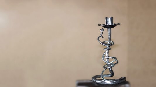 Forged candlestick stylish