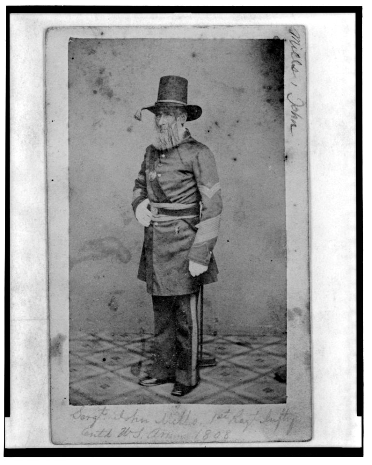 Sergt. John Mills, 1st Regt. Inftry, Tenth U.S. Army, 1808 LCCN2004682166