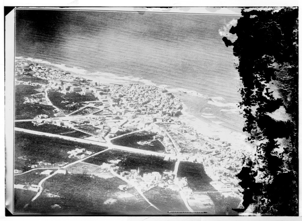 Series of first aerial photographs of Palestine and Syria. Jaffa from 200 m. LOC matpc.05587