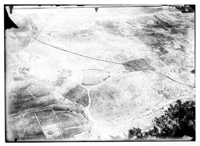 Series of first aerial photographs of Palestine and Syria. Ruins of Jerash. LOC matpc.05594
