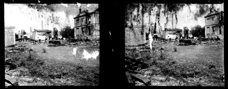 Sermaize. Usine en ruine. 23-08-15 - Fonds Berthelé - 49Fi848